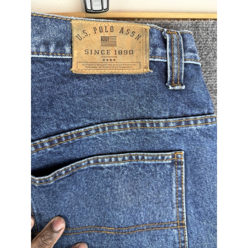 U.S. Polo Assn Vtg Y2K Carpenter Jeans Mens Size 36x32 Wide-leg Baggy skater - Picture 9 of 12